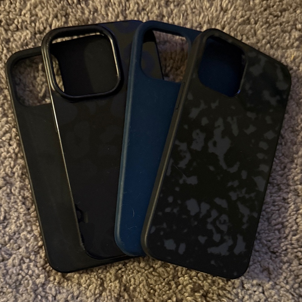 Sleek Black and Blue Phone Cases
